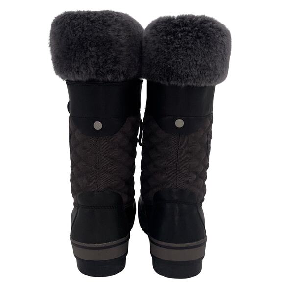 Ugg Women's Brynn Boots Size 8 Leather Shearling Quilted Winter Outdoor Read - Picture 7 of 16